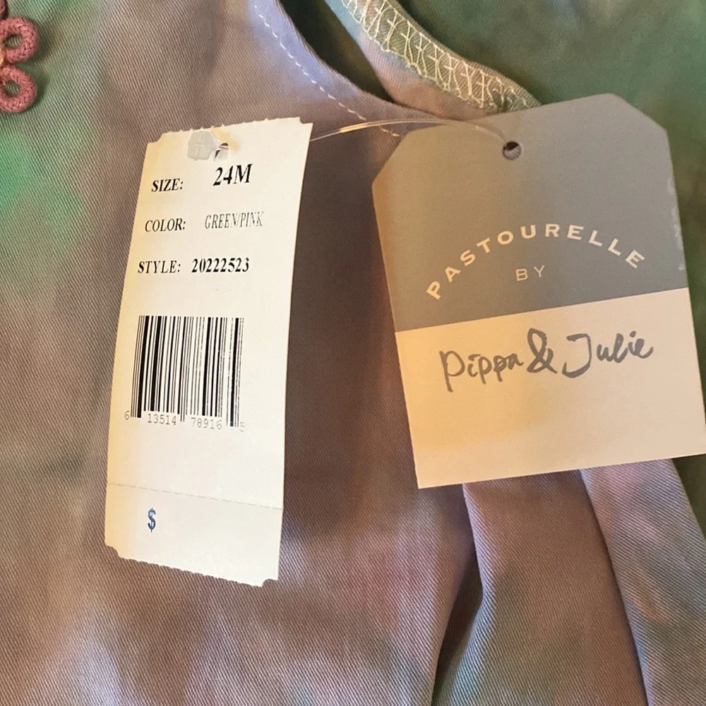 Pippa & Julie Baby Girl Tie Dye Bubble Romper NWT 24M